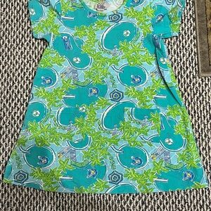 Lilly Pulitzer Kids Dress in Green and Blue